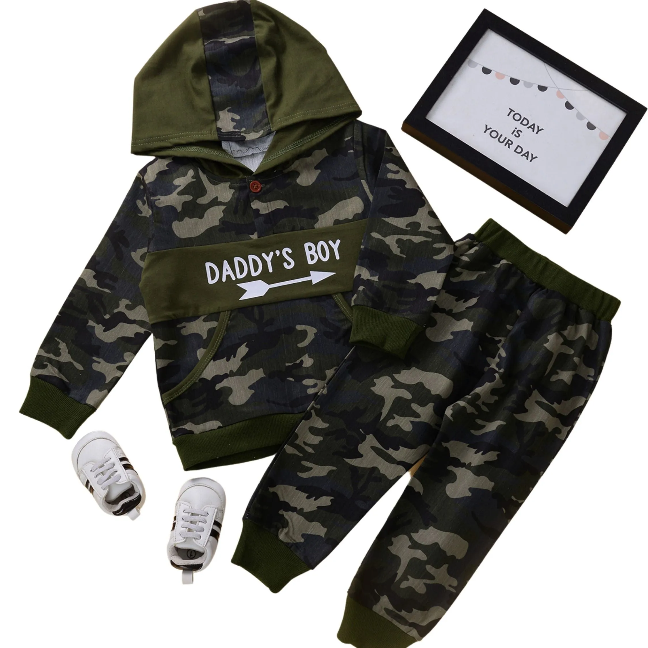 2 Piece Daddy's Boy Hoodie & Trouser Set