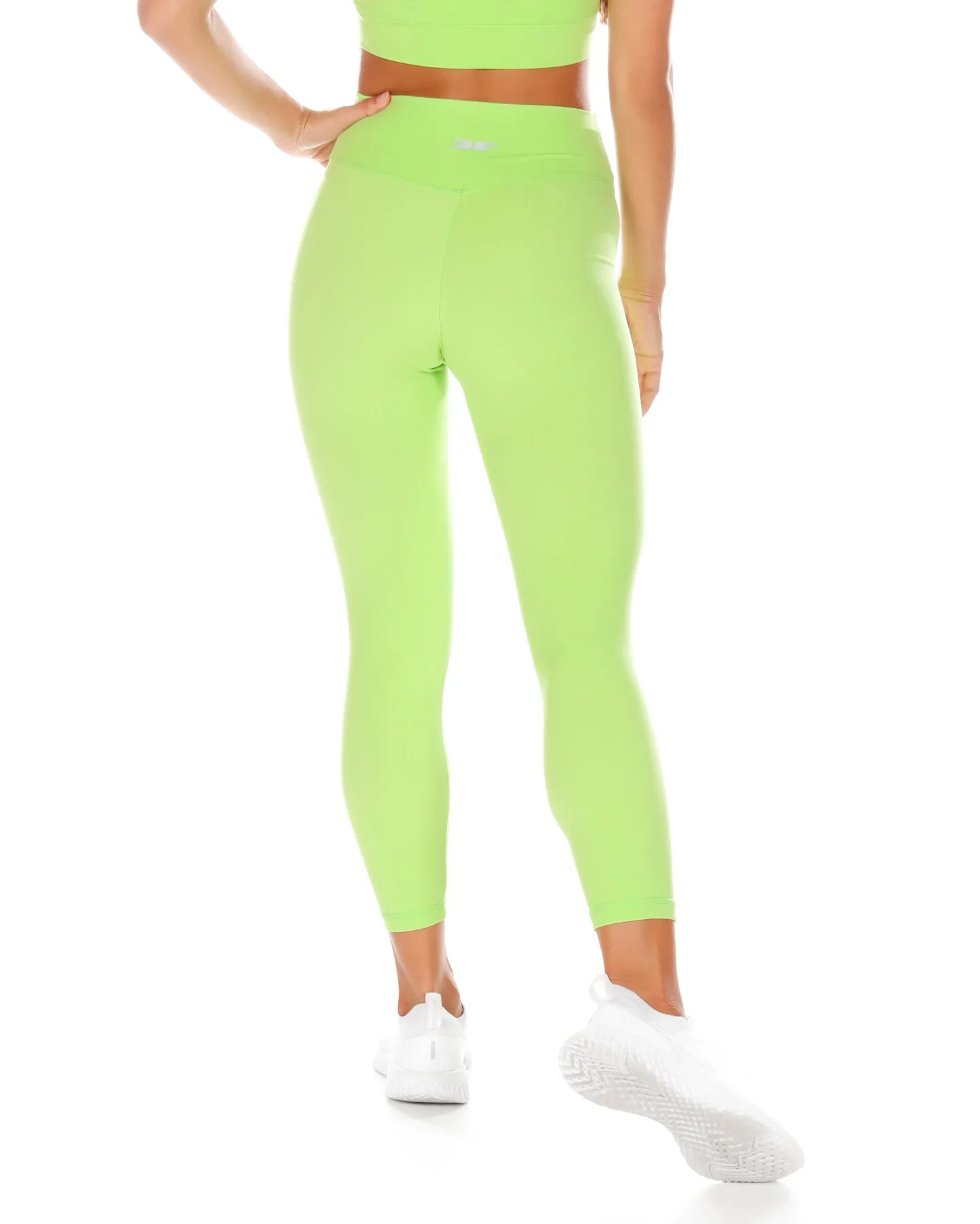 7/8 Cross Over Leggings - Lime