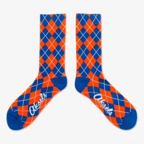 Aksels Argyle Men's & Women's Crew Socks