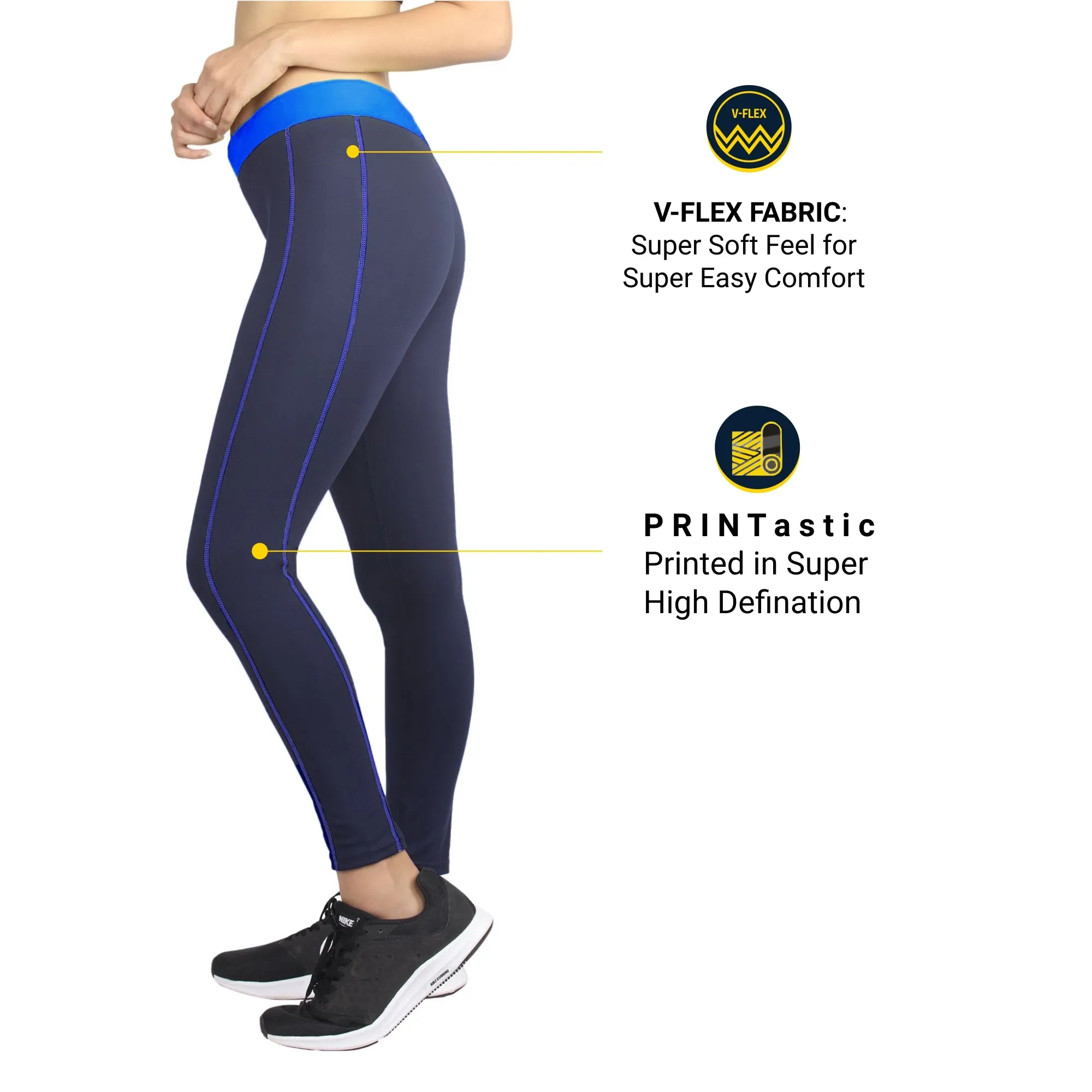 ALL DAY Women LEGGING (Firm Waistband with hydro-dry Tech)