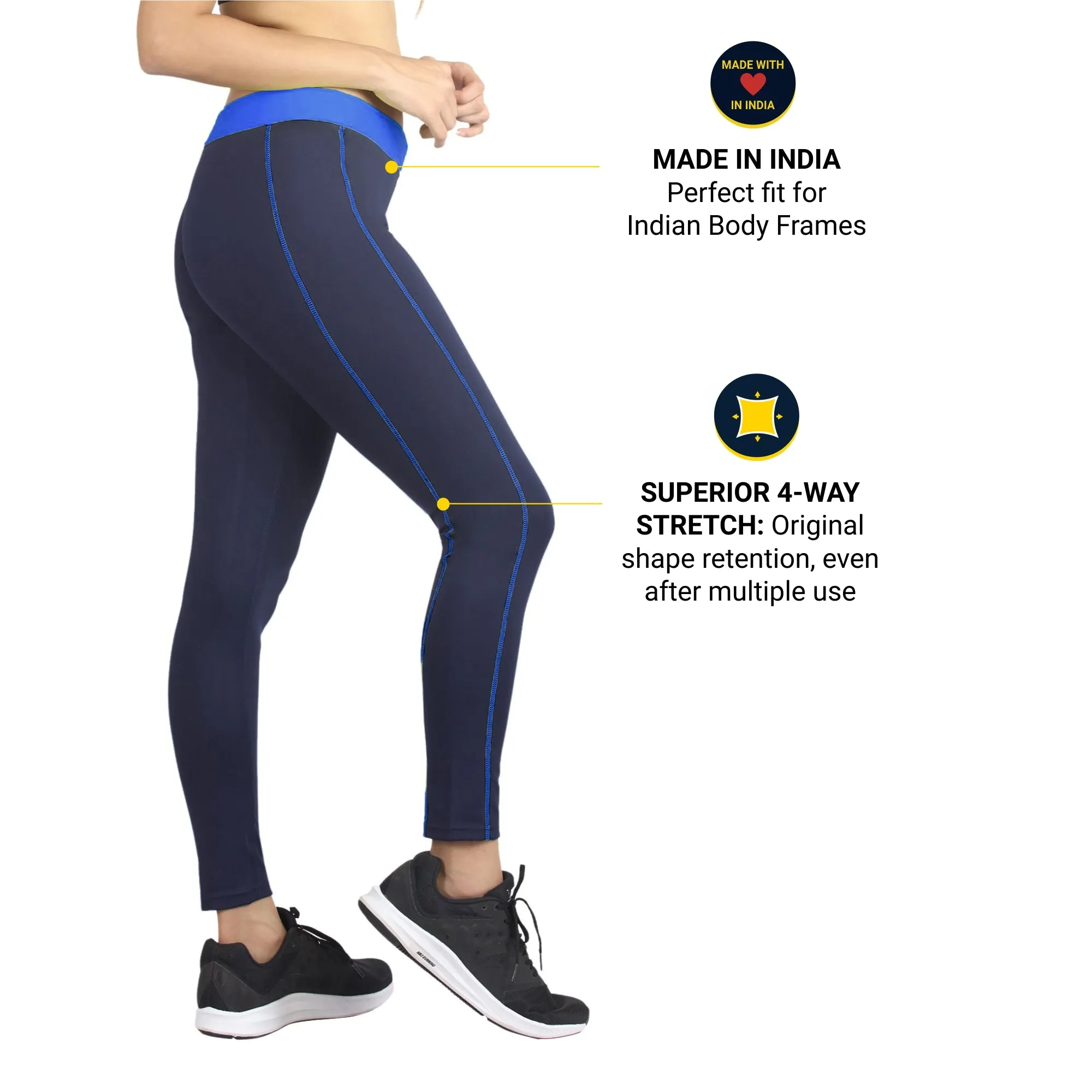 ALL DAY Women LEGGING (Firm Waistband with hydro-dry Tech)