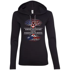 American With Puerto Rican Roots - Ladies Hoodie