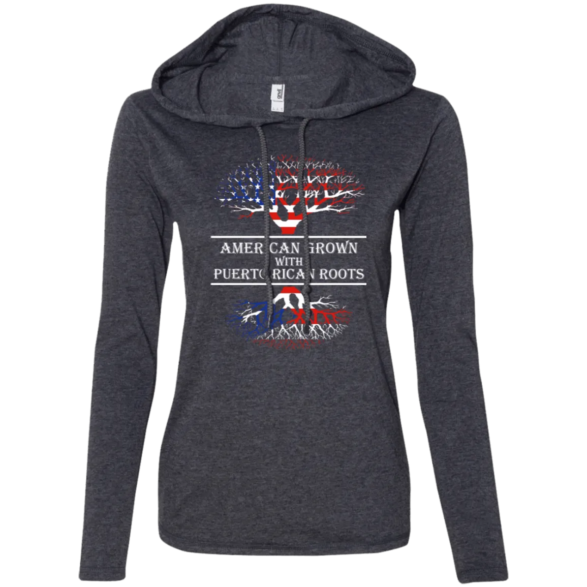 American With Puerto Rican Roots - Ladies Hoodie