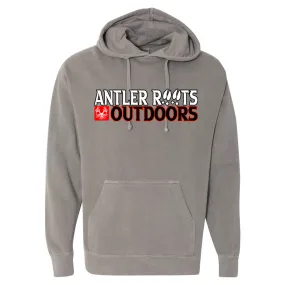 Antler Roots - Antler Roots Outdoors with logo in box - Comfort Color - Grey (Tee/Hoodie/Sweatshirt)