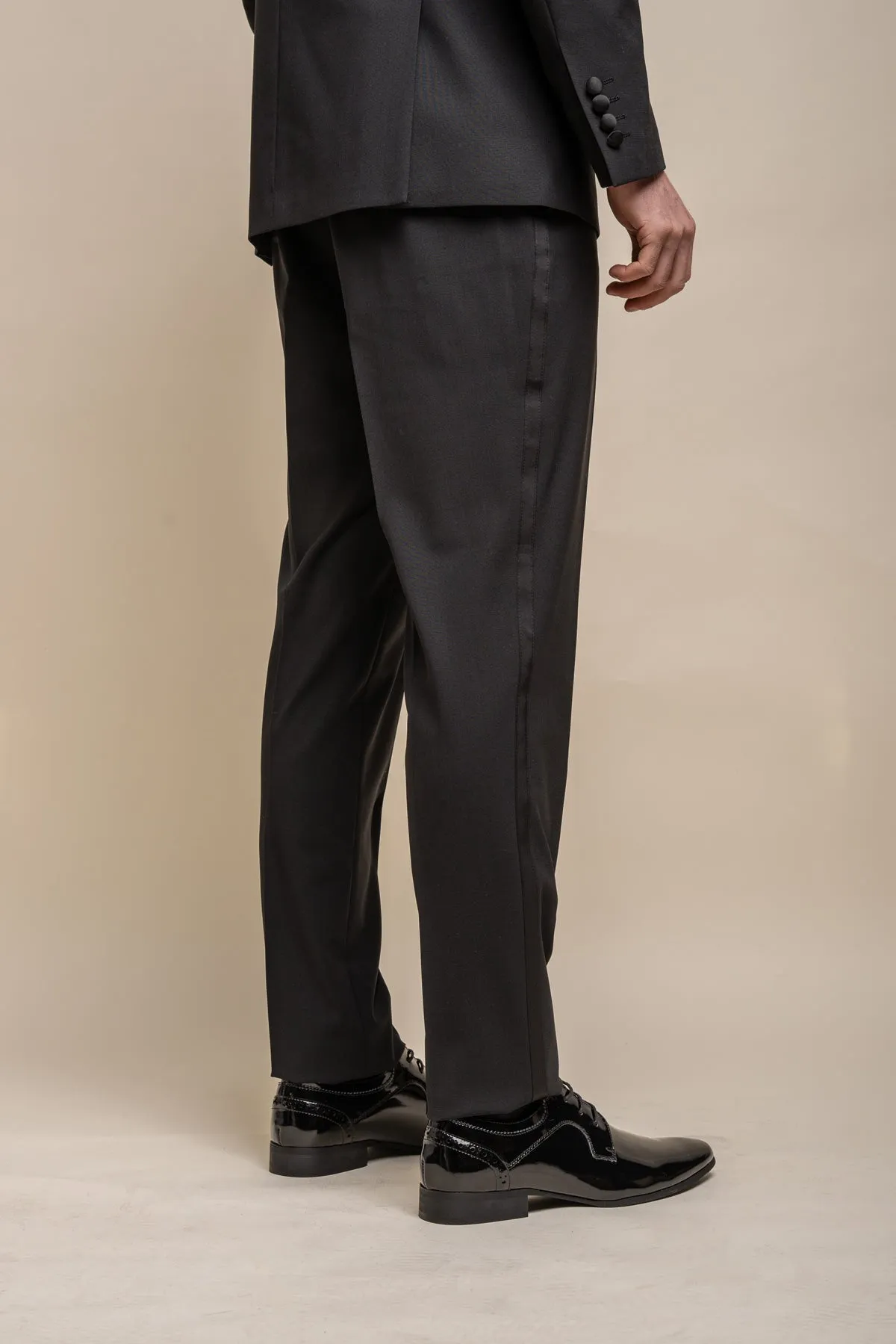 Aspen Black Tuxedo Trousers