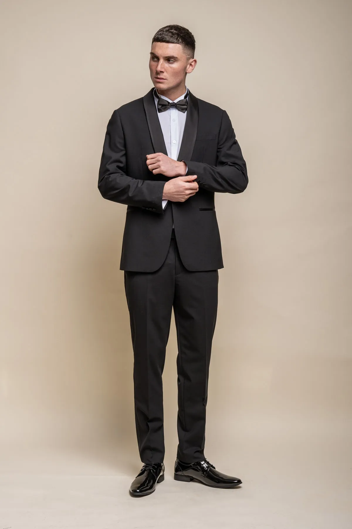 Aspen Black Tuxedo Trousers