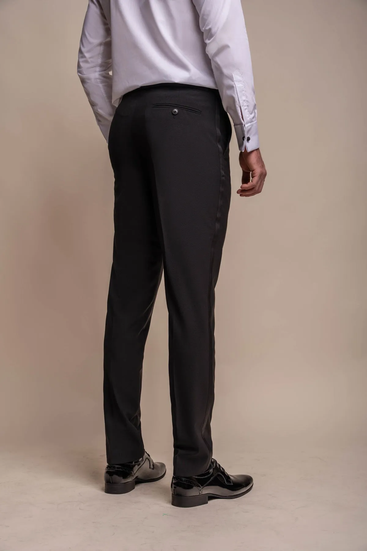 Aspen Black Tuxedo Trousers