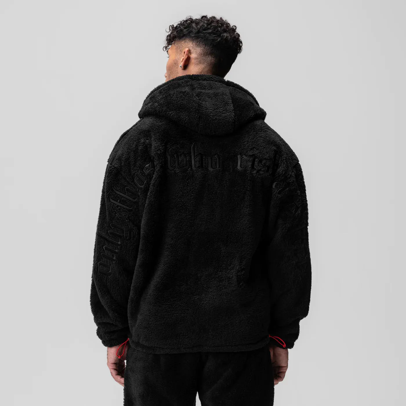 ASRV Full-Zip Sherpa Recovery Hoodie - Black/Black