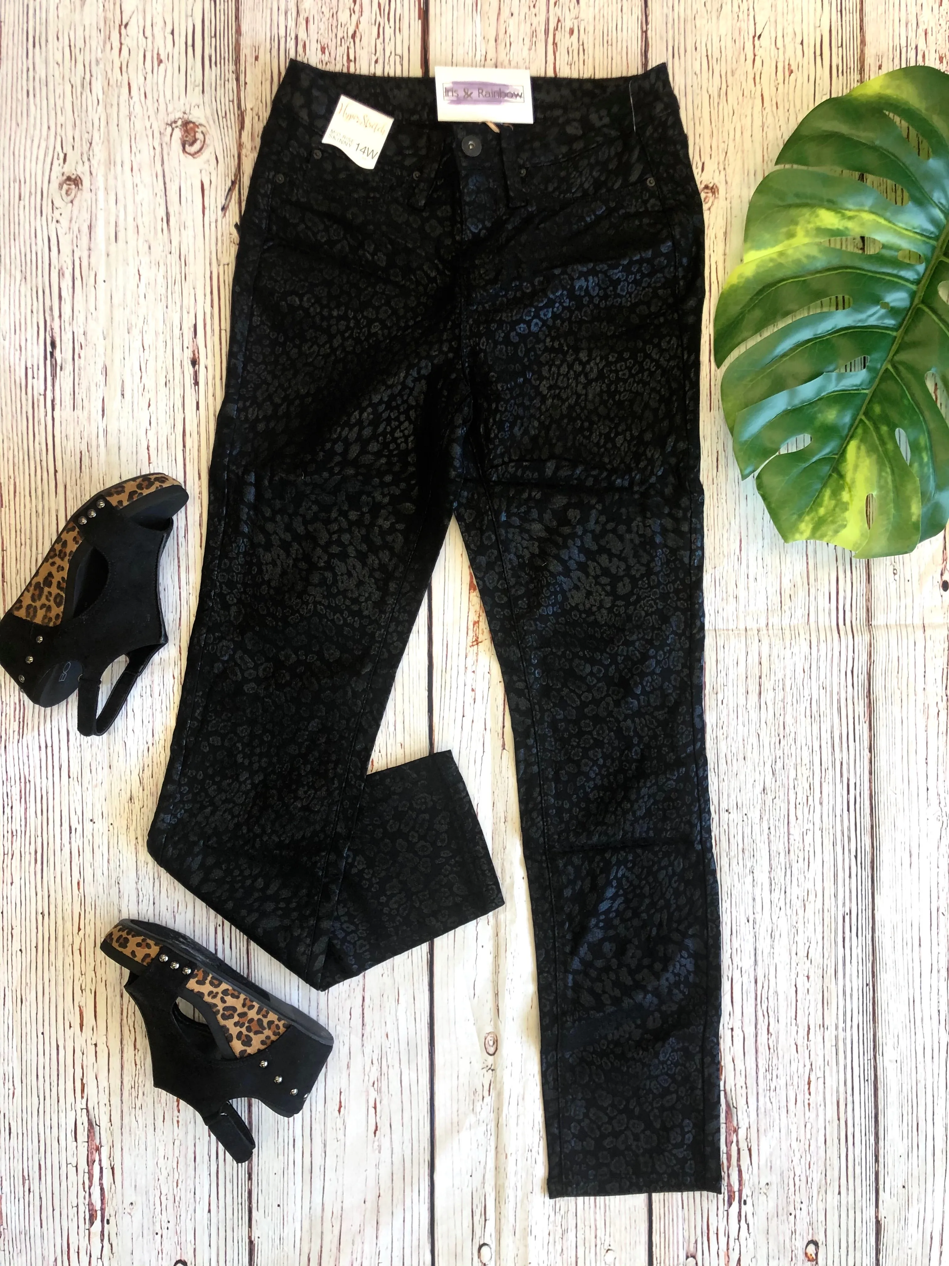 #B156 Sassy & Fierce Black Jeans