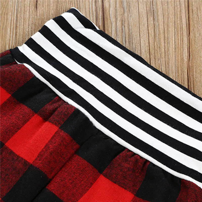 Baby Boy Buffalo Plaid Leggings and Hoodie Set Little Lumberjack