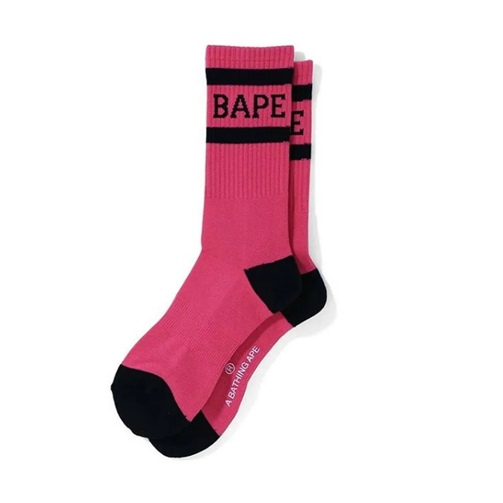 BAPE HIGH SOCKS PINK