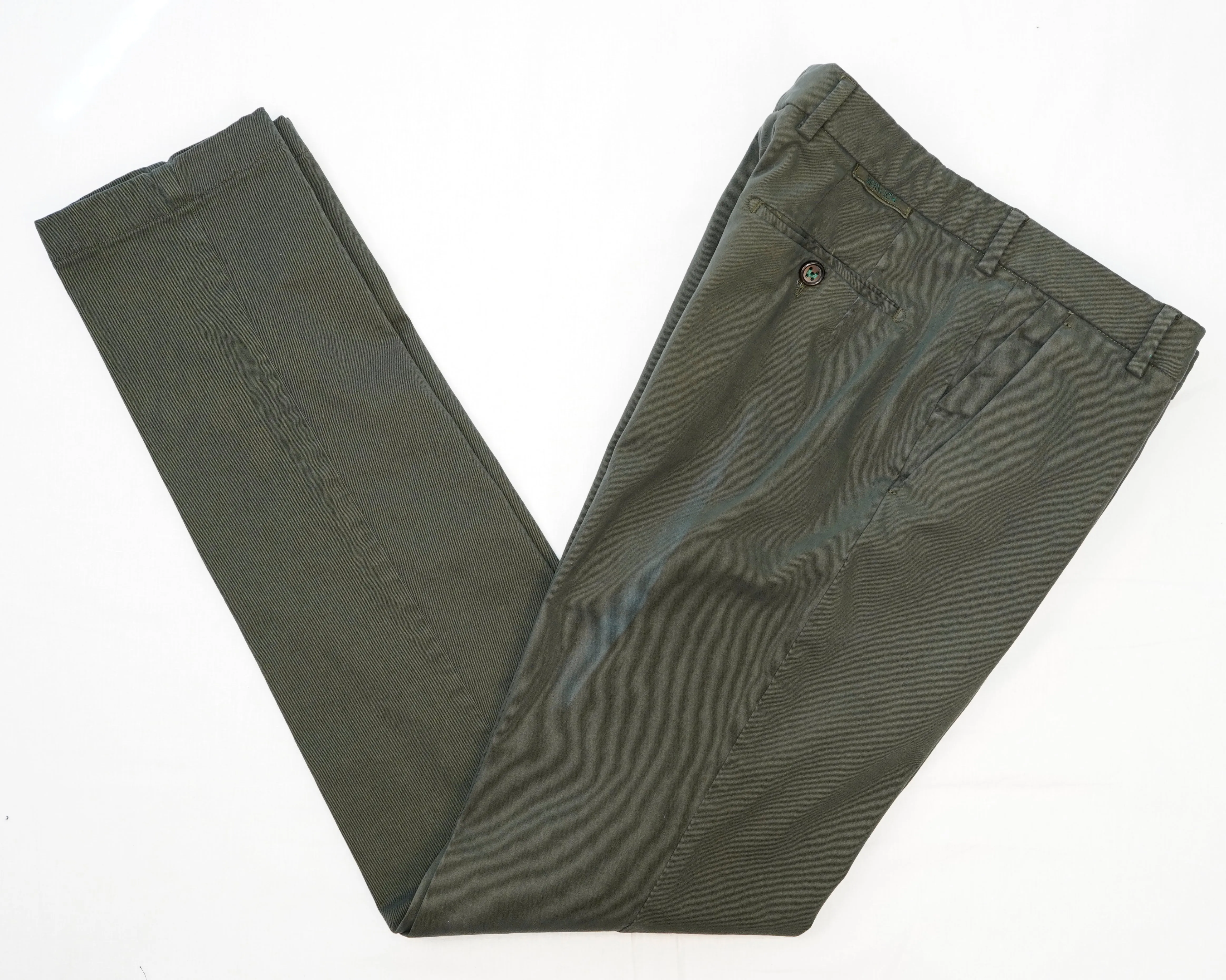 Berwich Morello Garment Dyed Chinos - Militare