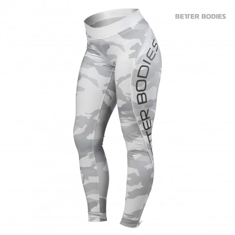 Better Bodies LTD Camo Long Tights - White Camo