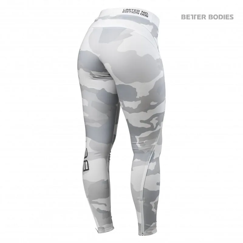 Better Bodies LTD Camo Long Tights - White Camo