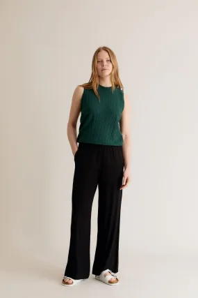 BINITA - Lenzing trousers black