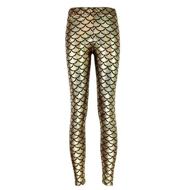 Black Milk Digital Print Women Mermaid Fish Scale Leggings