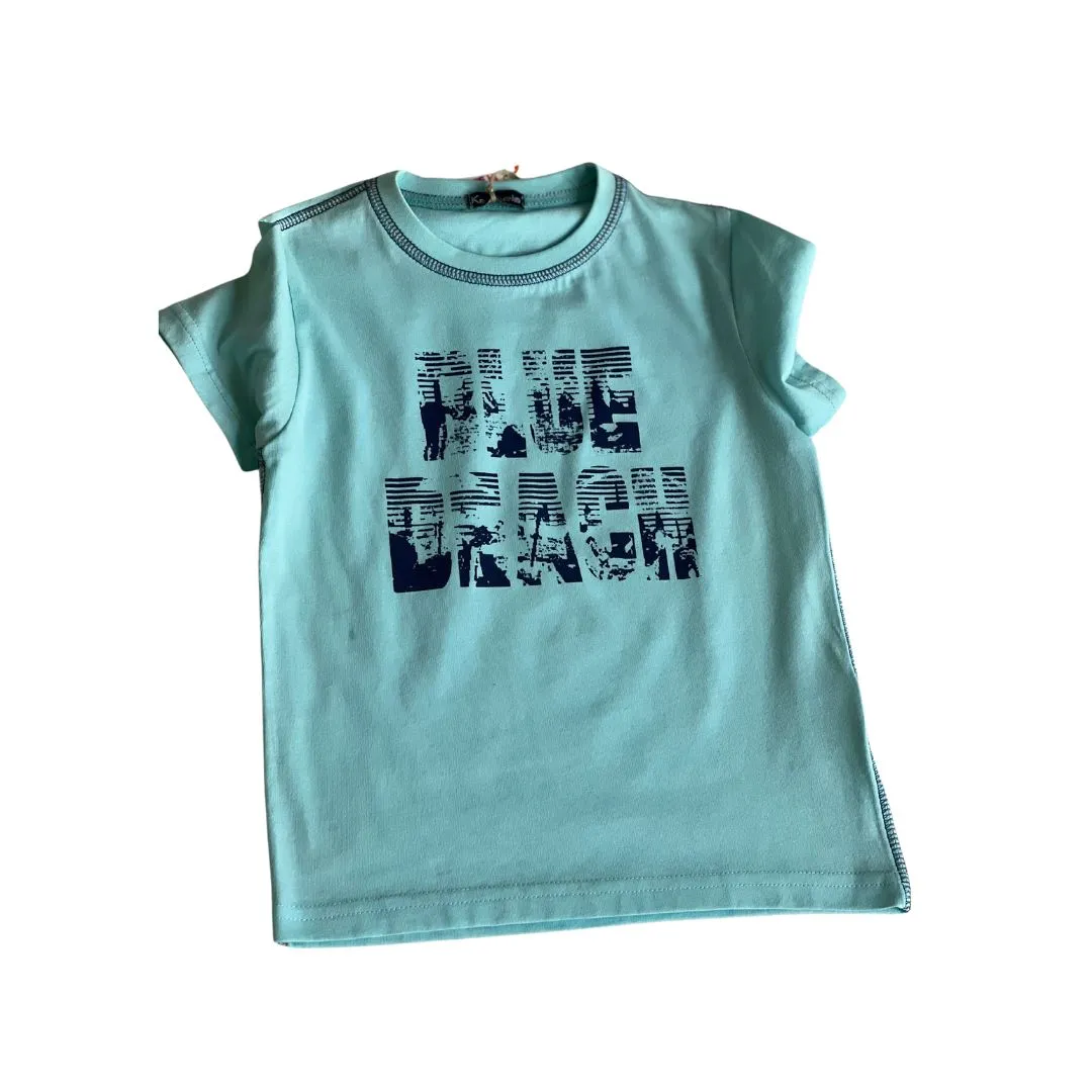 Blue Dragon Short Sleeve T-shirt for Boys - 4 Yrs