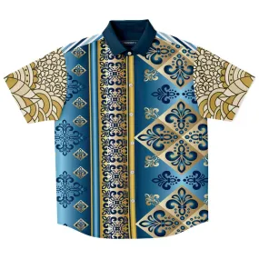 Blue Royale Short Sleeve Button Down Shirt