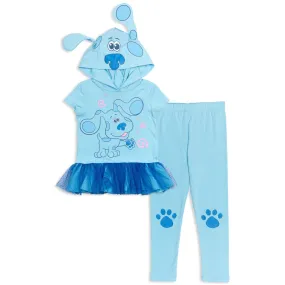 Blue's Clues & You! Cosplay Costume T-Shirt Dress Leggings