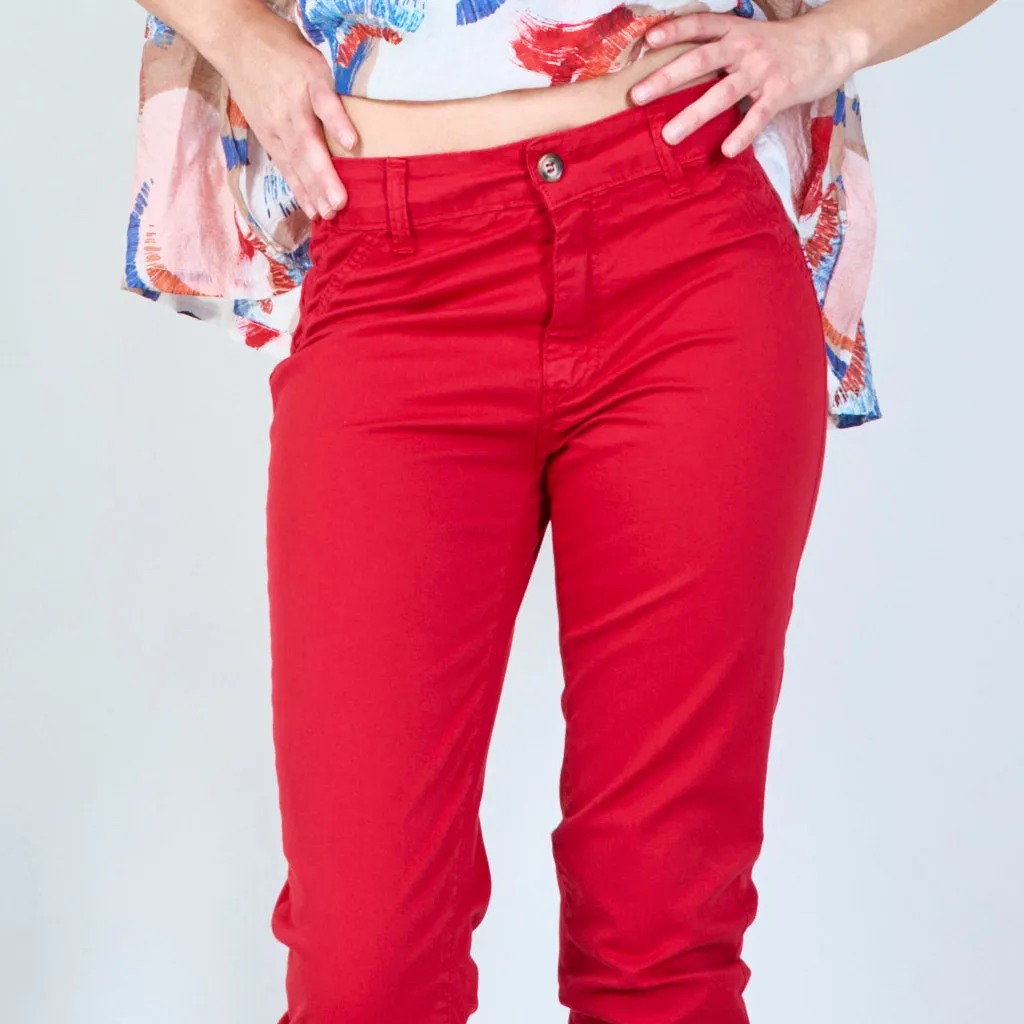 Bold cropped trousers wholesale