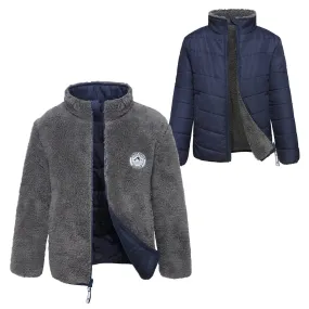 Boys' Reversible Sherpa Fleece Puffer Jacket