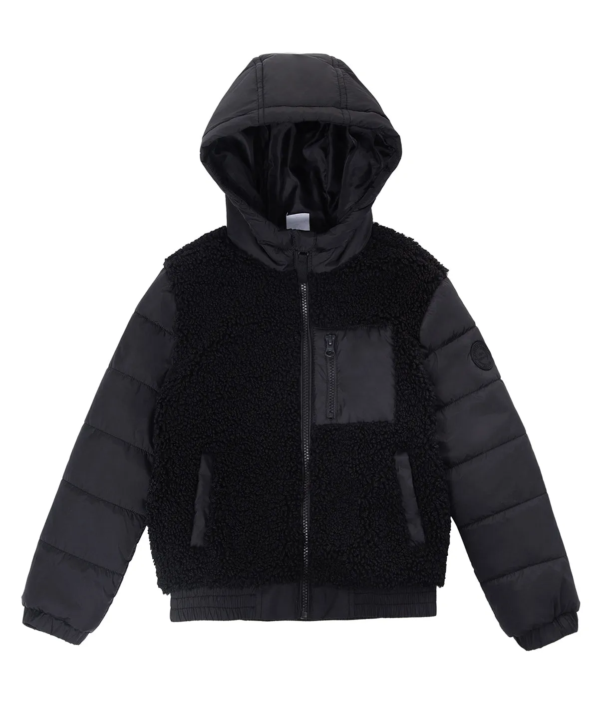 Boys' Water-Resistant Sherpa Puffer Jacket