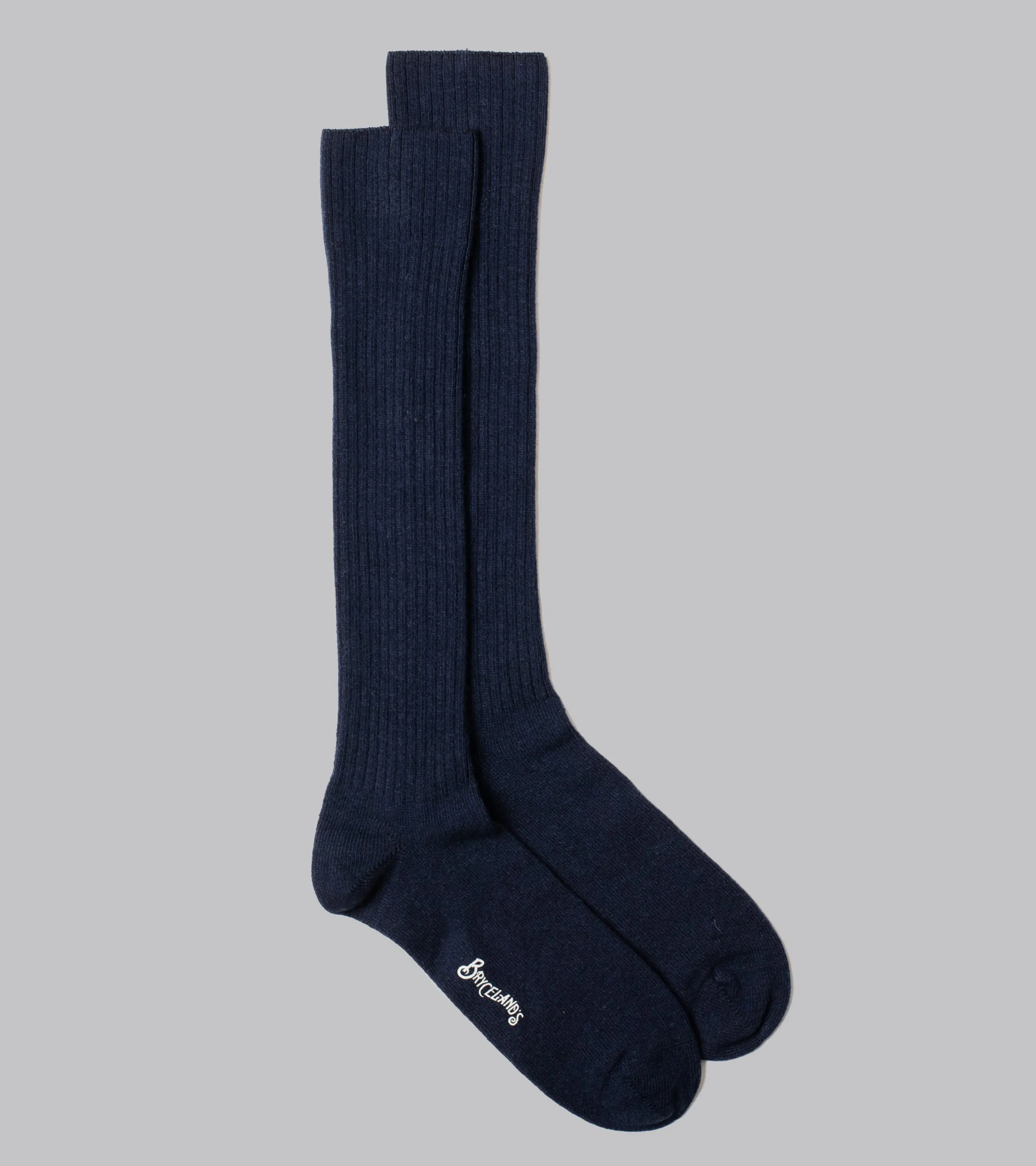 Bryceland's Cashmere Socks Navy