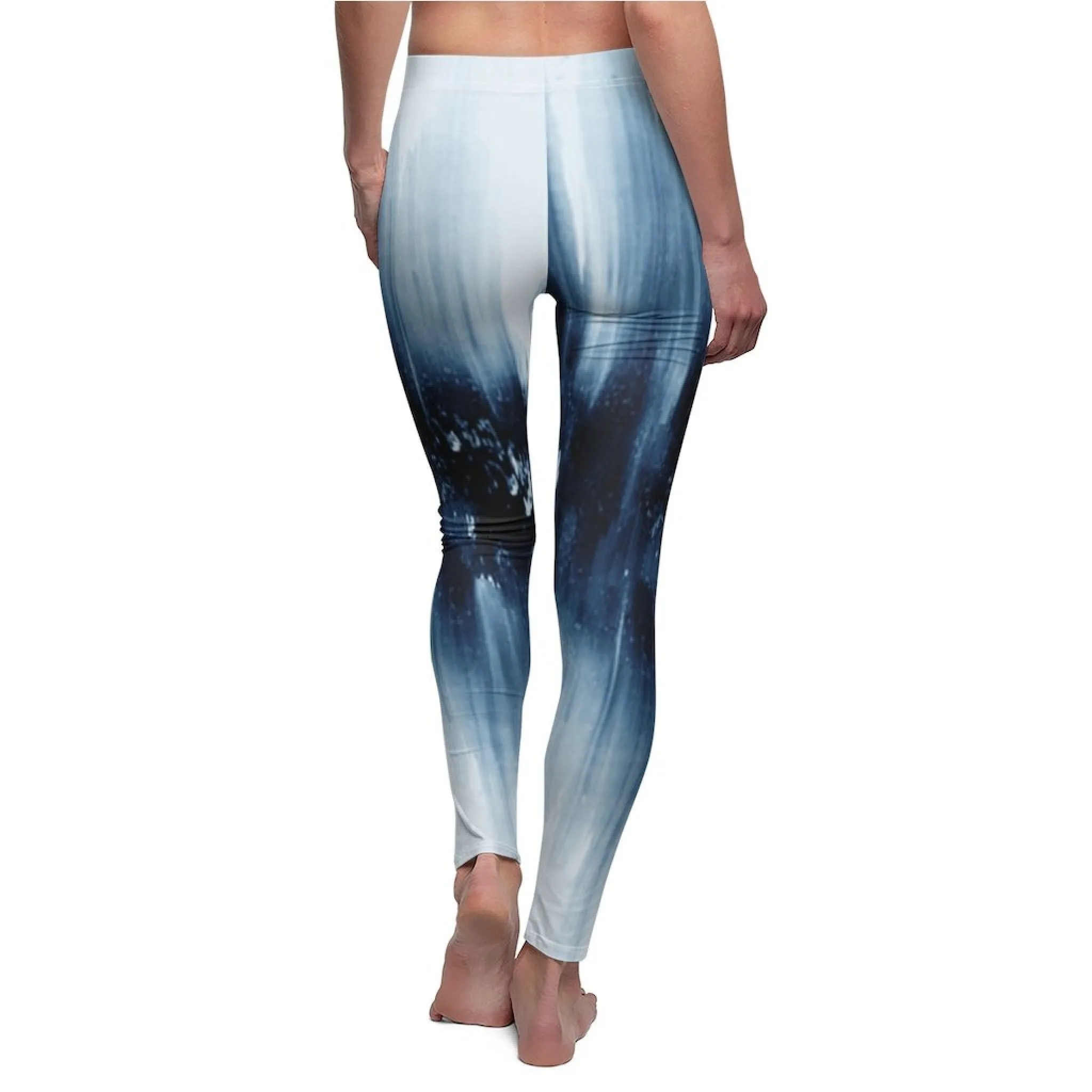 Bynelo Tie Dye Icy Women's Casual Leggings