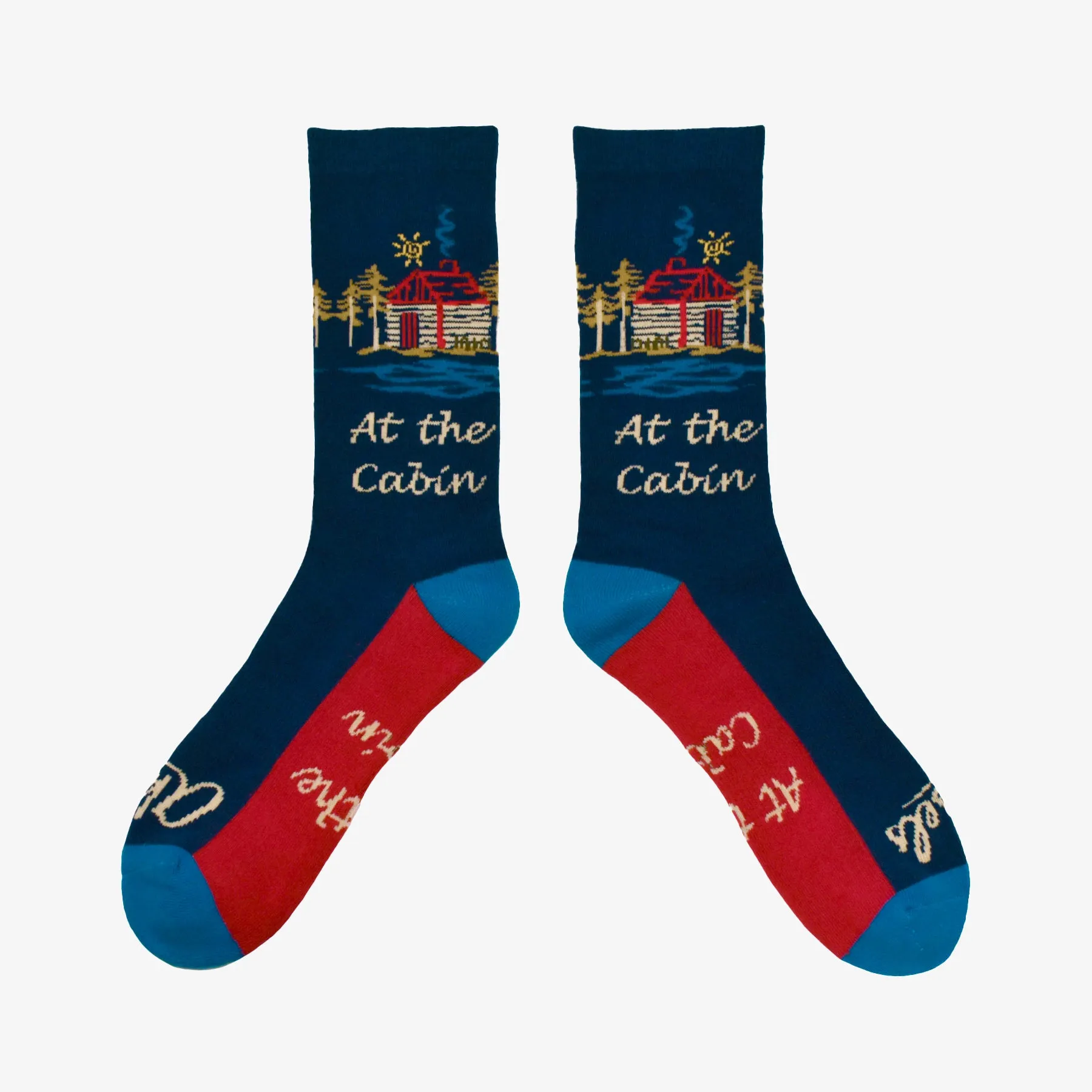 Cabin Sketch "At the Cabin" Men's & Women's Crew Sock