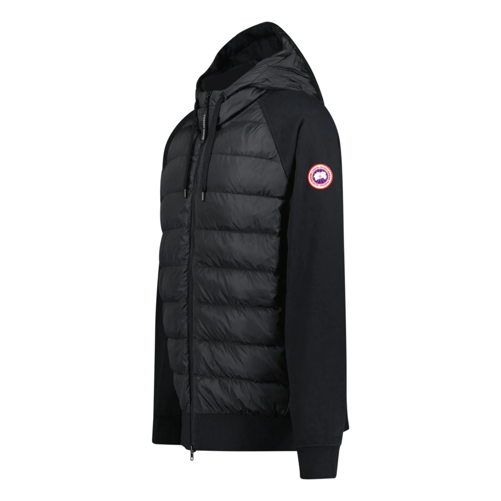 CANADA GOOSE HURON FULL ZIP HOODIE BLACK