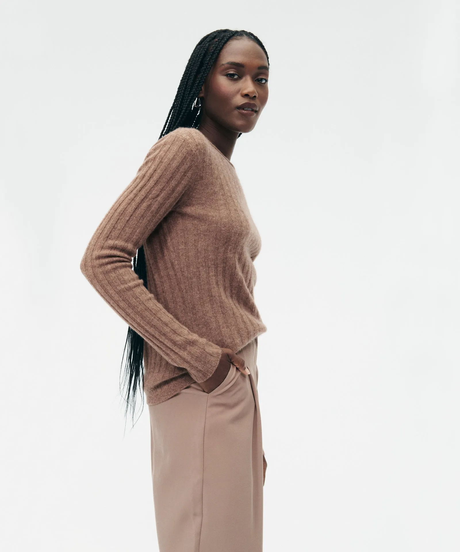 Cashmere Ribbed Sweater