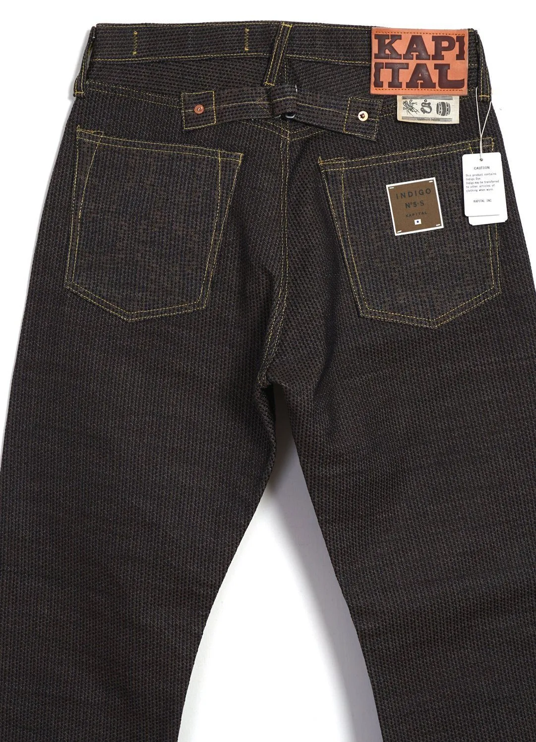 CENTURY DENIM MONKEY CISCO | Sashiko 5P Jeans | N5S(Brown)