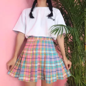 Checkered kawaii skirt 💫