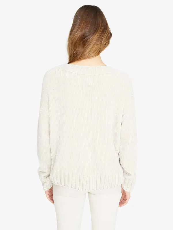 Chenille Cable Sweater | Moonstone