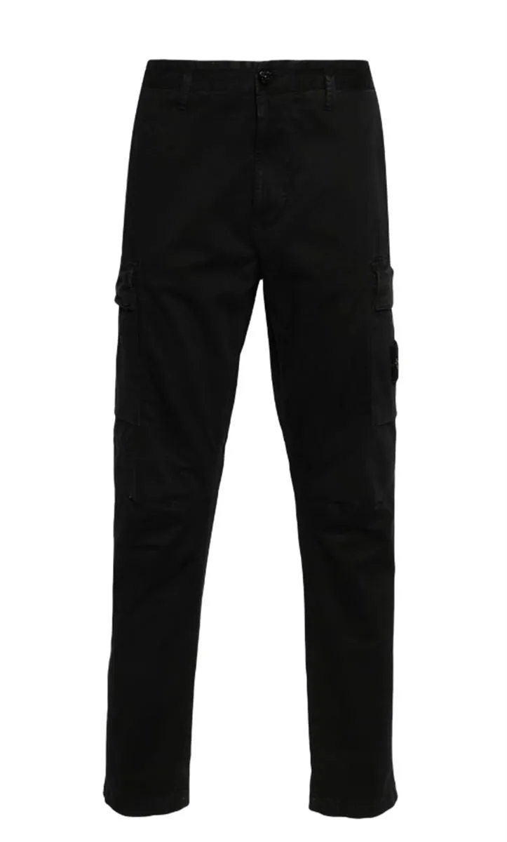 COMPASS-BADGE STRAIGHT-LEG TROUSERS