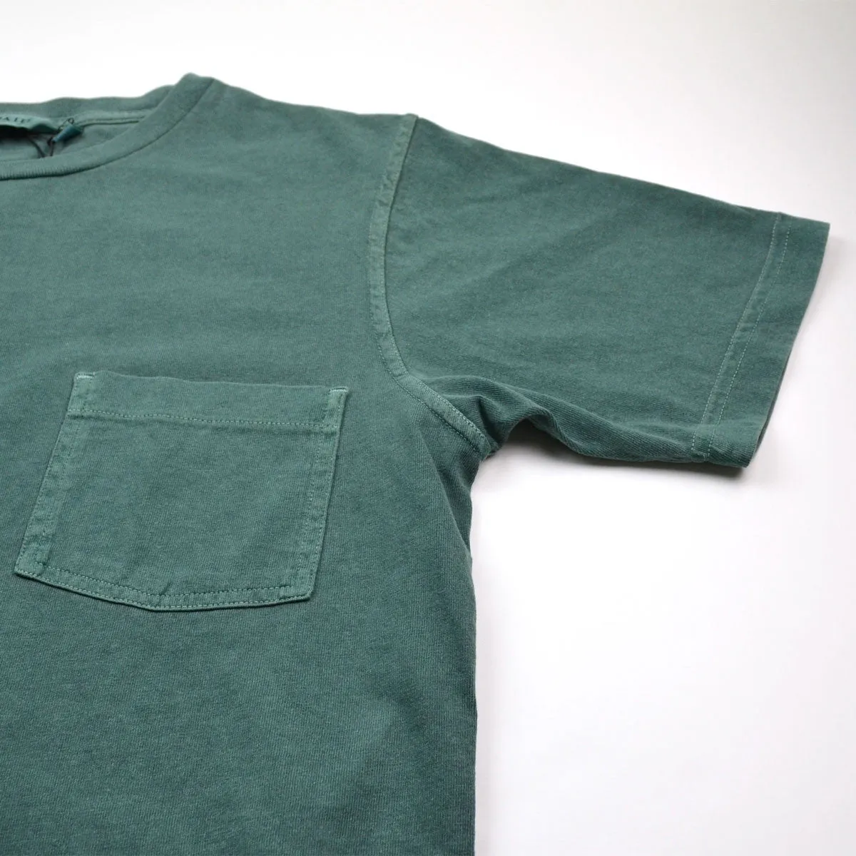 Dana Lee - Double-needle Tee - Phtalo Green Sunwash