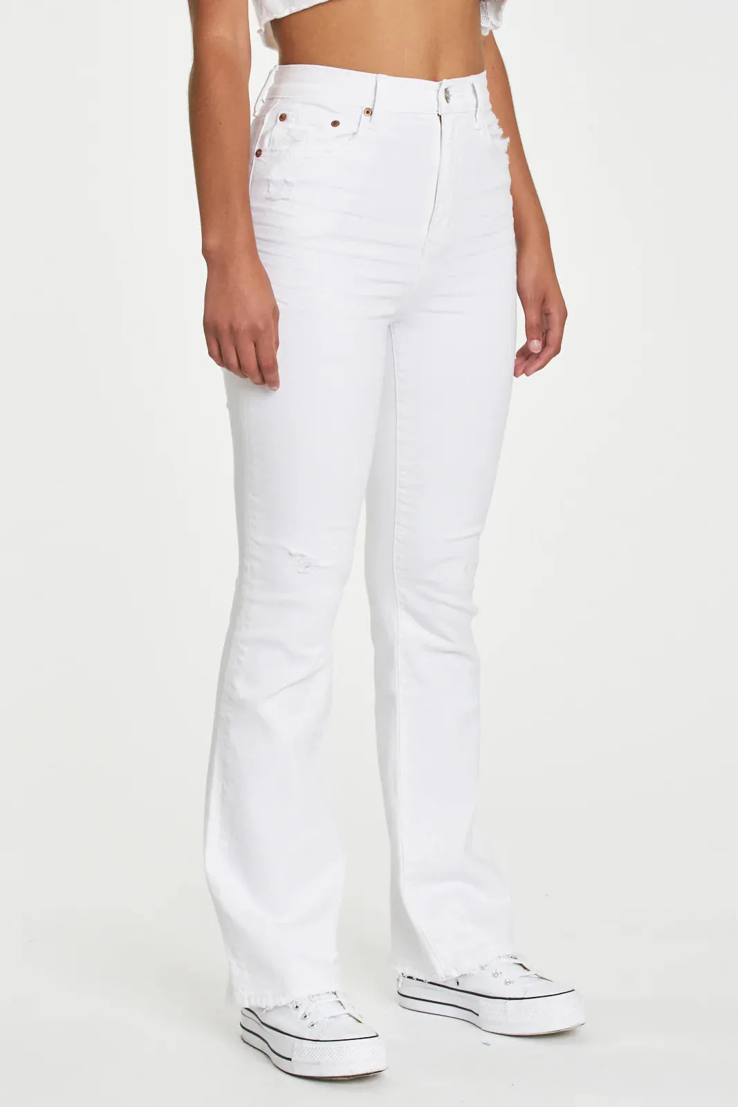 Daze Go Getter White Jean