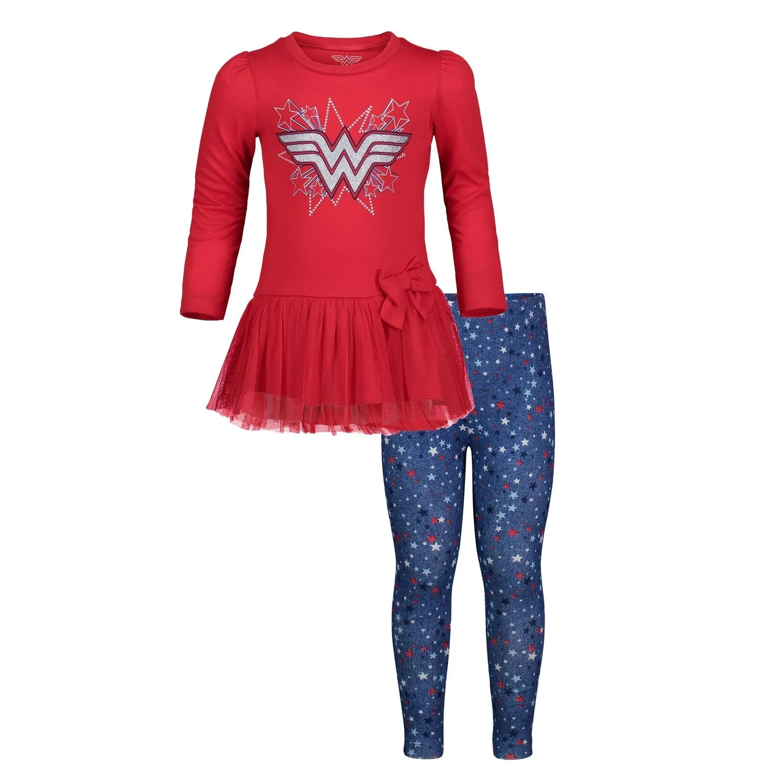 DC Comics Justice League Wonder Woman T-Shirt and Leggings Outfit Set