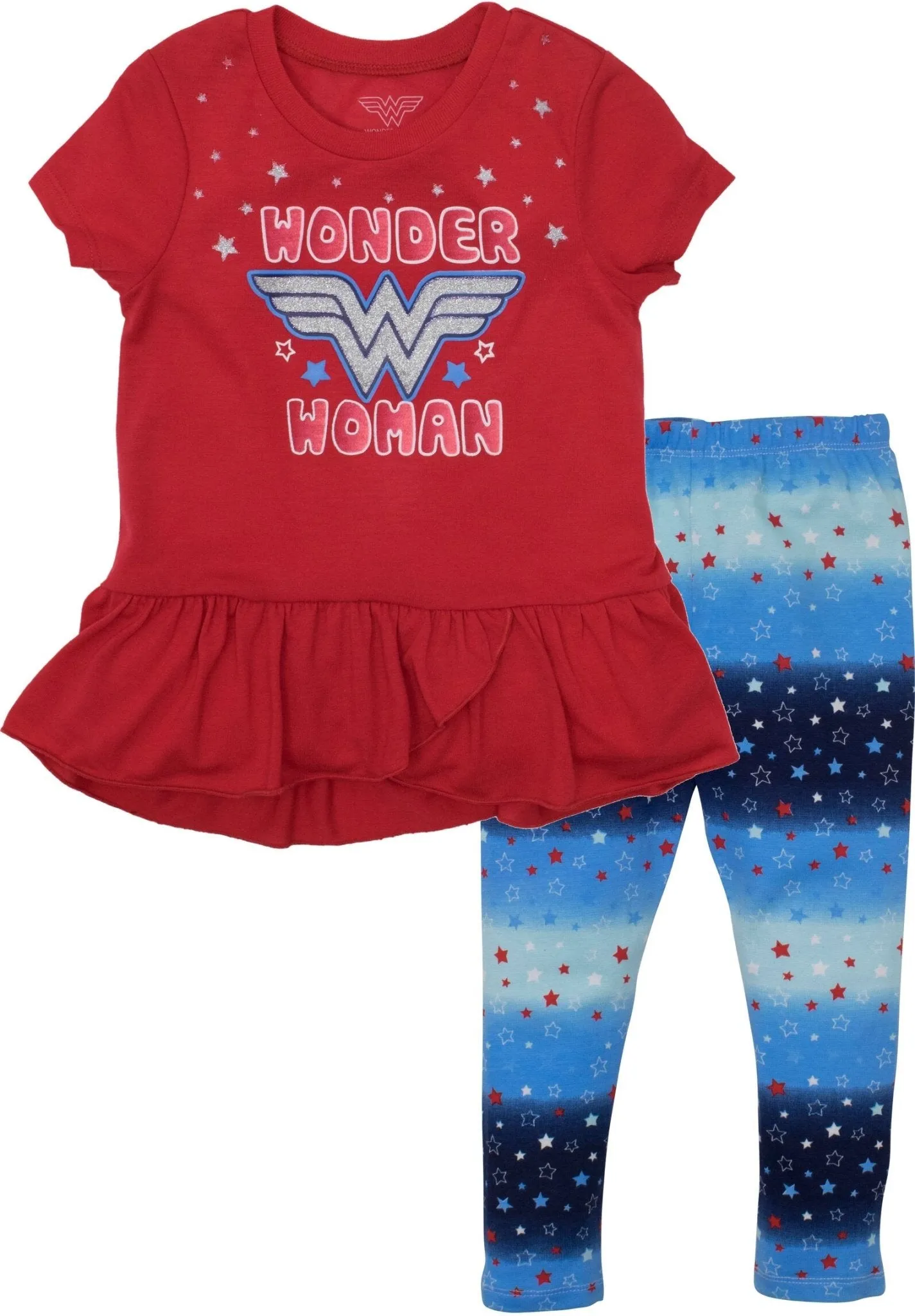 DC Comics Justice League Wonder Woman T-Shirt and Leggings Outfit Set