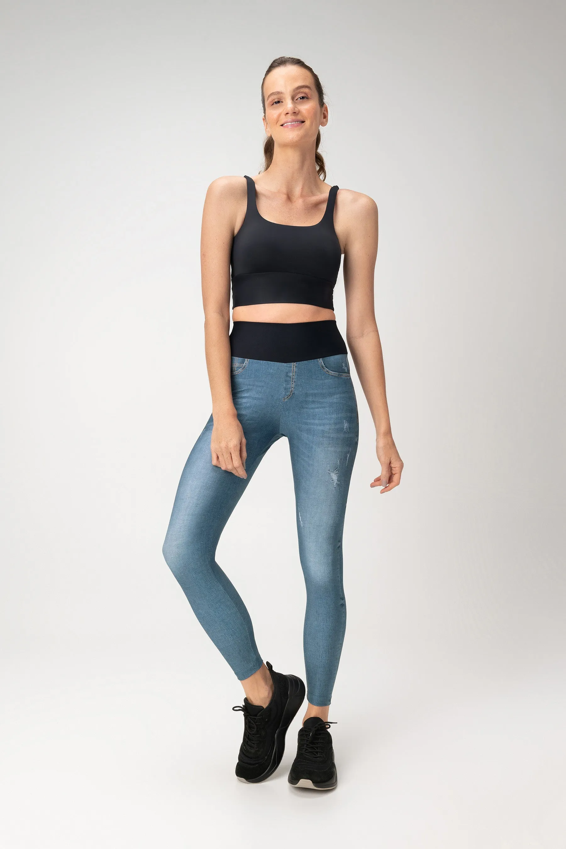 Denim Rise Leggings