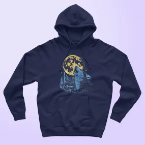 Full Moon Wolf Unisex Hoodie