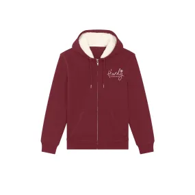 Hardy Equestrian Women's Zip Cosy Hoodie Burgundy