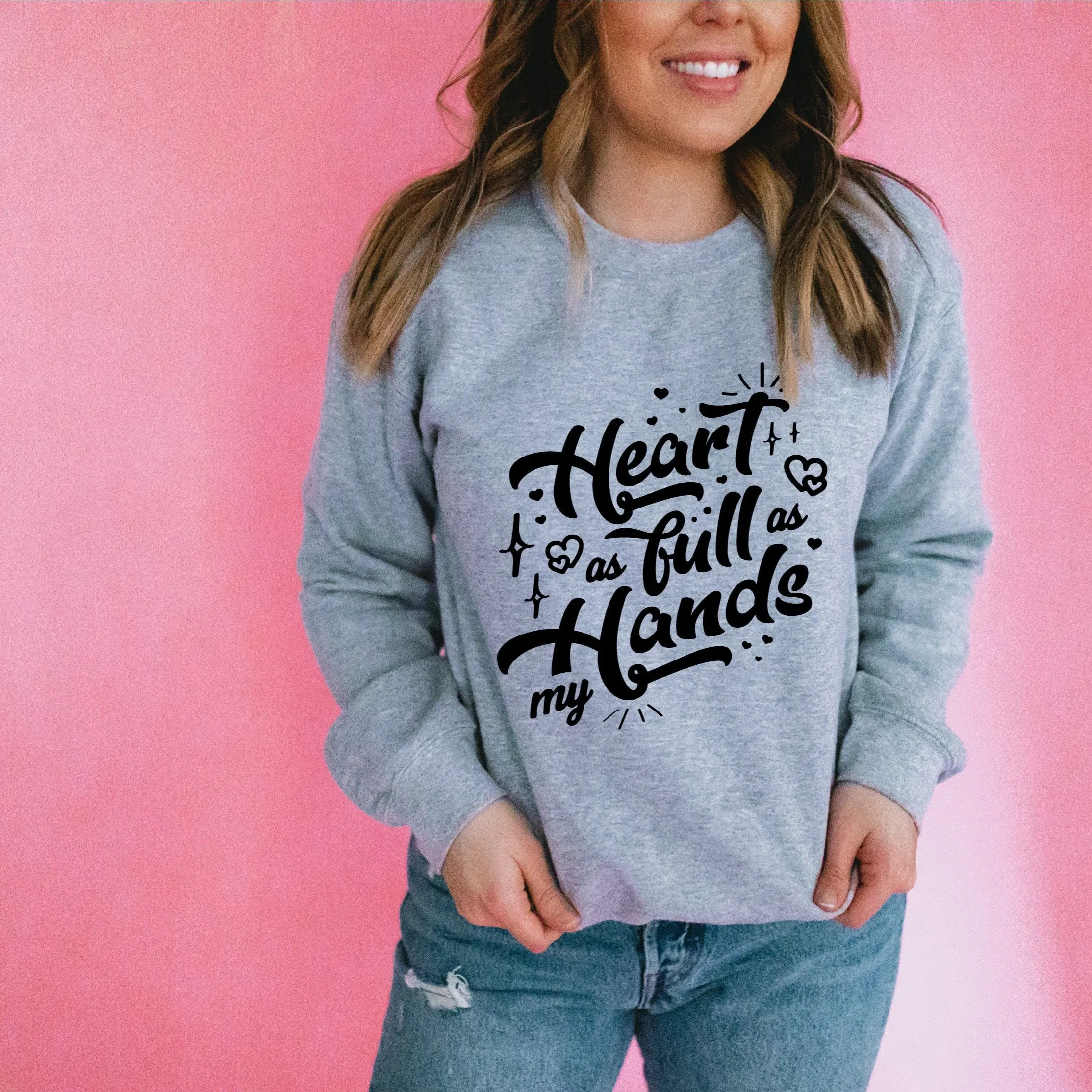 Heart as full as my hands Sweater