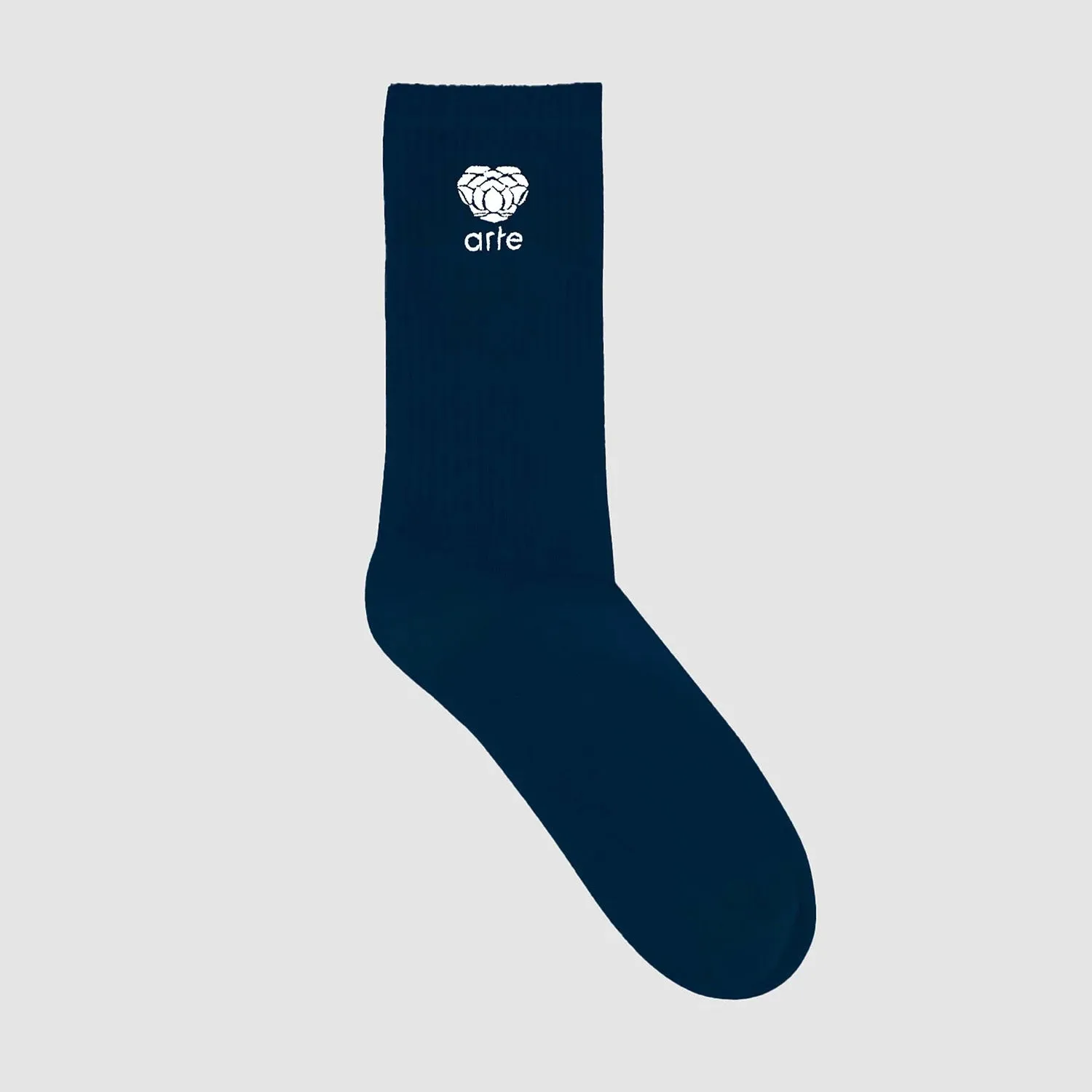 Heart Flower Logo Socks - Navy