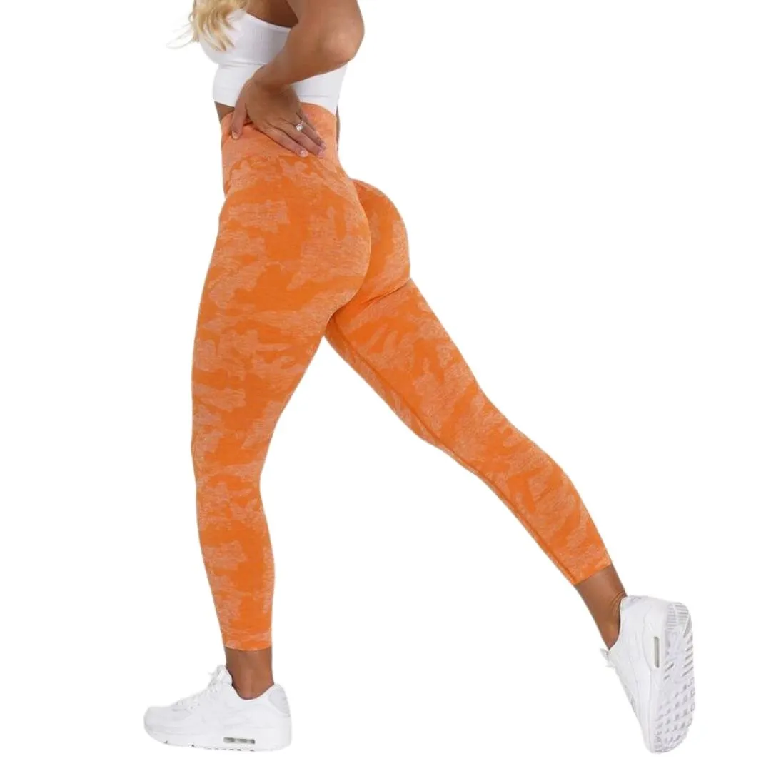 High Waist Seamless Camo Yoga Pants