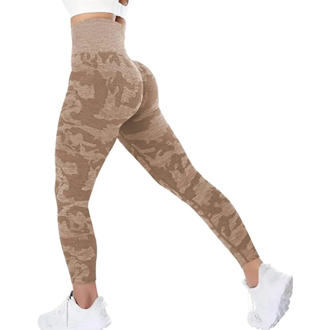 High Waist Seamless Camo Yoga Pants