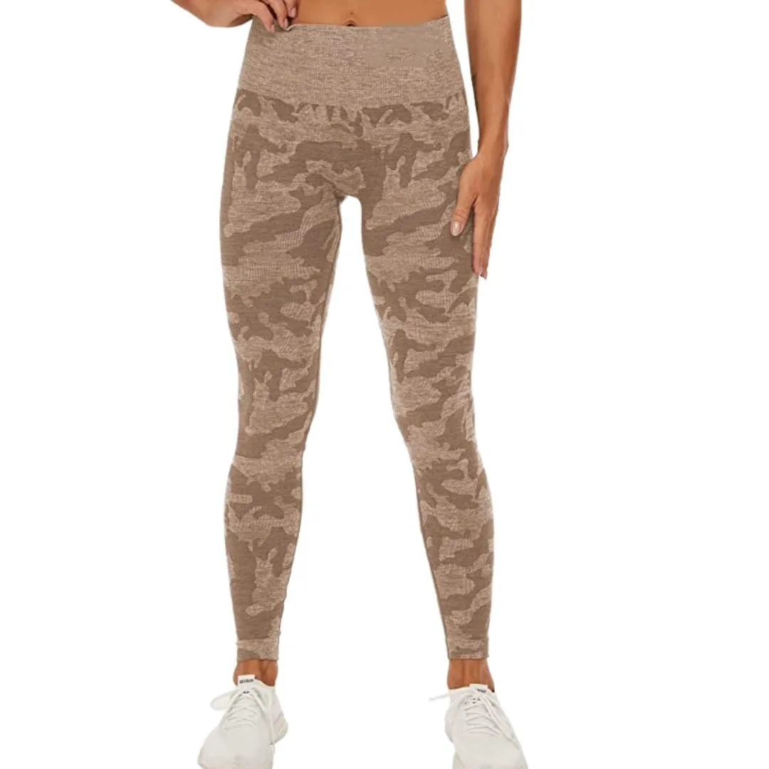 High Waist Seamless Camo Yoga Pants