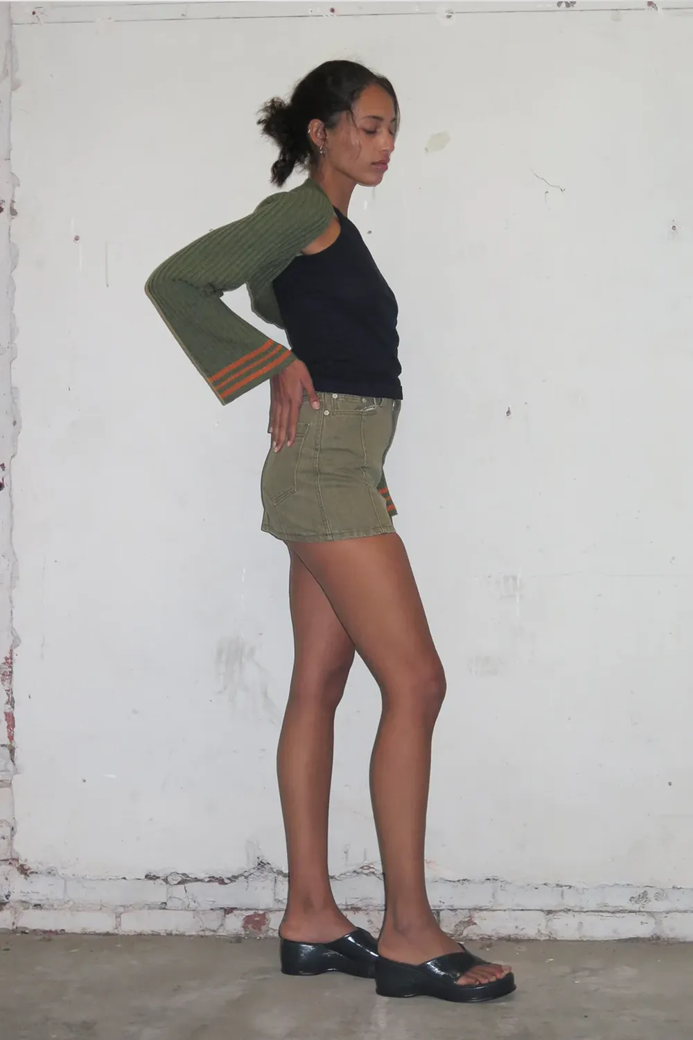 HOMAGE MINISKIRT ~ KHAKI