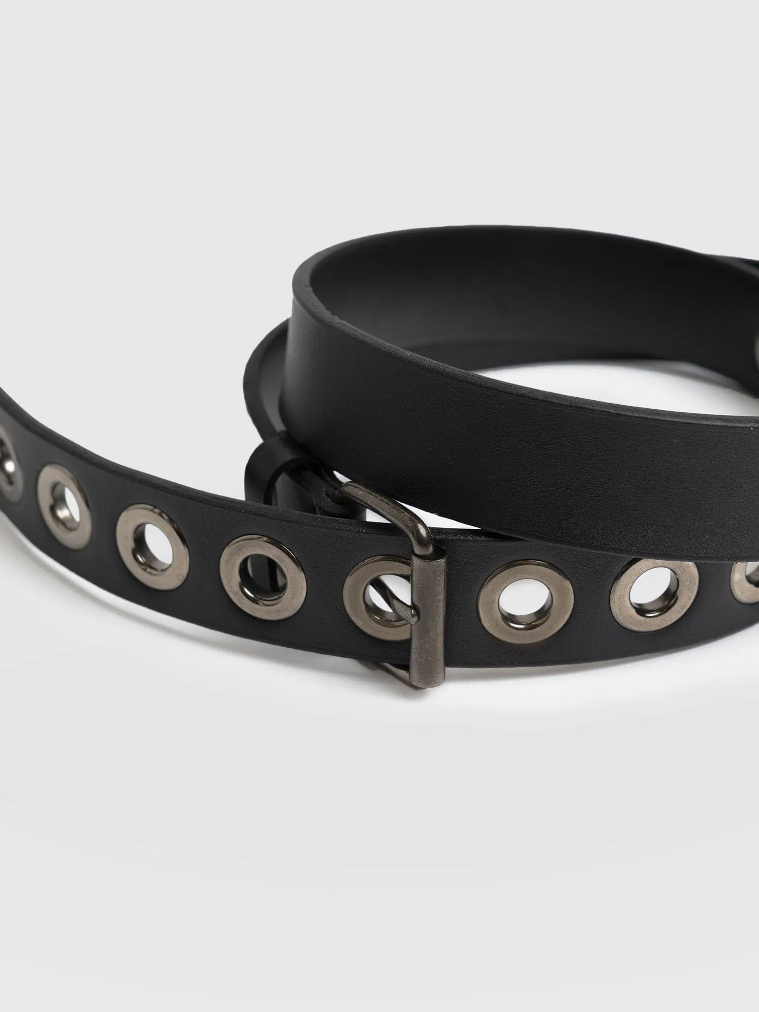 Jagger Eyelet Belt - Black