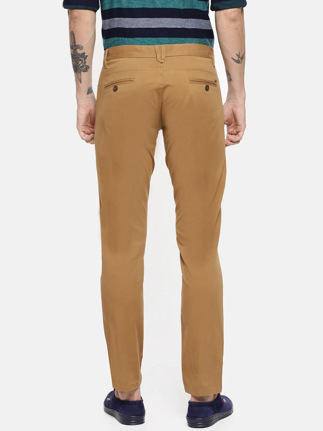 JDC Casual Solid Trouser-Khaki